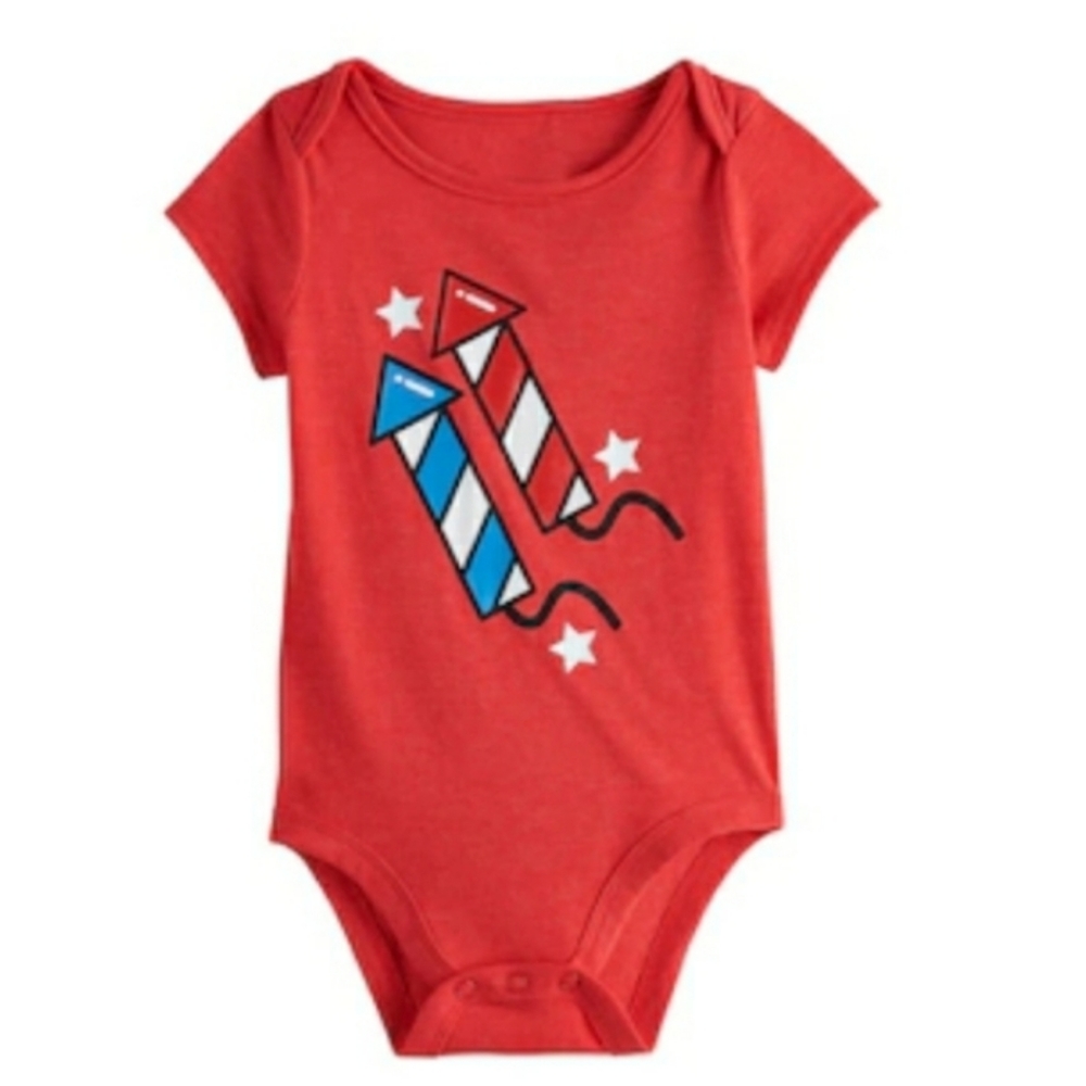 FAMILY FUN BABY AMERICANA ICON GRAPHIC BODYSUIT.